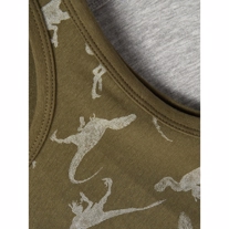 NAME IT 2-Pak Dino Tanktops Olive Night